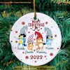 Personalized Bluey Christmas Ornament, Custom Family Ornaments