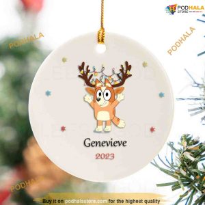 Personalized BlueyDad Festive Ornament, Friends Christmas Ornaments