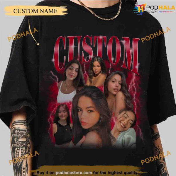 Personalized Bootleg Rap Custom Photos Shirt, Custom Bootleg Rap Tee