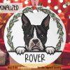 Personalized Boston Terrier Christmas Tribute, Dog Lover's Memorial Ornament