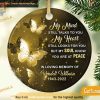 Personalized Butterflies Memorial Ornament, Family Christmas Ornaments