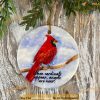 Personalized Cardinal Christmas Ornament, Bereavement Gift, Cardinal Bird Christmas Ornaments