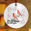 Personalized Cardinal Christmas Ornament, We Will Always Be With You, Cardinal Christmas Tree Ornaments