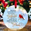 Personalized Cardinal Heaven Ornament, Love is in Heaven, Cardinal Bird Christmas Ornaments