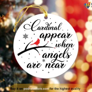 Personalized Cardinals Ornament, First Christmas In Heaven, Cardinal Christmas Ornaments