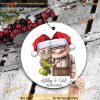 Personalized Carl and Ellie Ornament, Family Tree Decoration