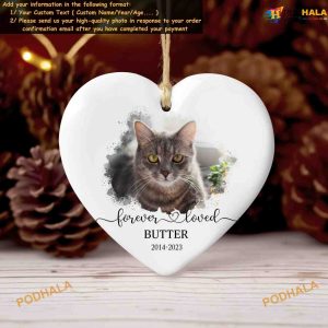 Personalized Cat Ornaments Memorial Christmas Gift Loss Of Cat Pet Memorial 2