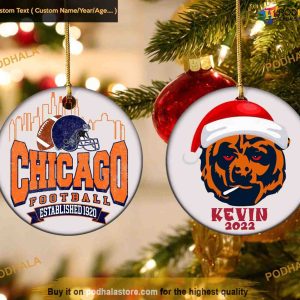Personalized Chicago Christmas Ornament, Friends Christmas Ornaments