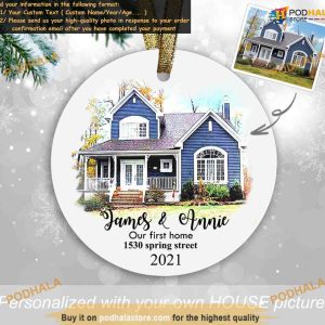 Personalized Christmas Ornament Housewarming and Custom Picture Ornaments