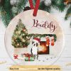 Personalized Christmas Special, Boston Terrier Ornament Memorial for Dog Fans