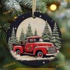 Personalized Christmas Truck Sublimation Ornament, Personalized Family Ornaments