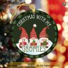 Personalized Christmas With My Gnomies Ornament, Funny Christmas Decoration