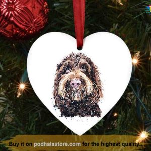 Personalized Cockapoo Heart Tree Decoration, Family Christmas Tree Ornaments