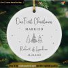 Personalized Commemorating Newlywed Christmas Ornament, Funny Xmas Gifts
