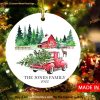 Personalized Couple Name Ornament, Old Truck Christmas Ornament