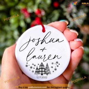 Personalized Couples Christmas Ornament, Friends Christmas Ornaments