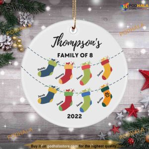 Personalized Custom Family Keepsake Christmas Ornament, Family Tree Decoration