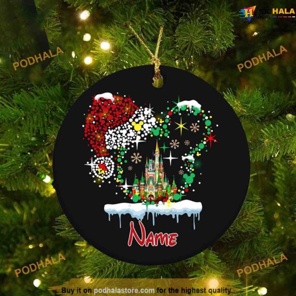 Personalized Disney Christmas 2023 Ornament, Mickey Mouse Ornaments