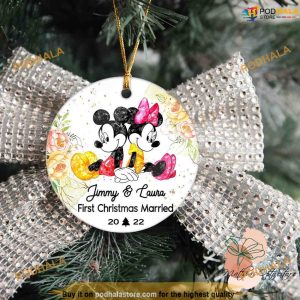 Personalized Disney Couple Ornament, Disneyland Christmas Ornaments
