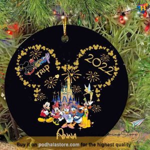 Personalized Disney Trip Keepsake 2023 Ornament, Disney Christmas Tree Ornaments