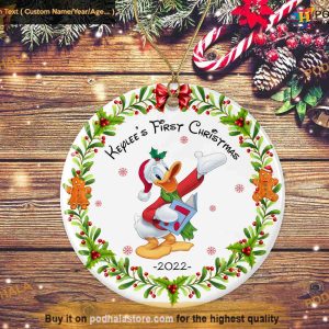 Personalized Donald Duck Ornament, Custom Family Ornaments