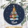 Personalized Donut Merry Christmas 2023 Ornament, Friends Christmas Ornaments