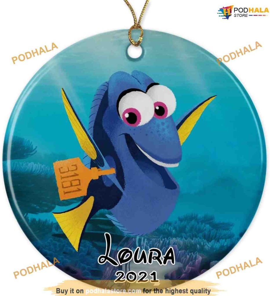 Personalized Dory Finding Dory 2023 Disney Ornament, Mickey Mouse