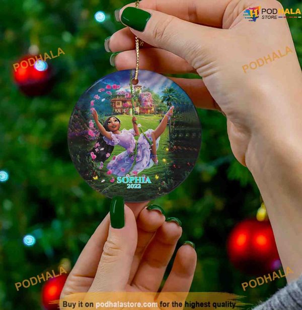 Personalized Encanto Isabella 2023, Disney Christmas Tree Ornaments
