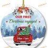 Personalized Engaged Christmas Ornament 2023, First Christmas Ornament