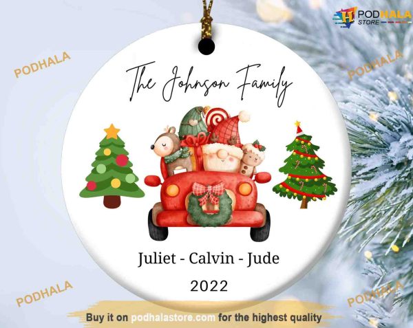 Personalized Family Christmas Ornament, Custom Family Ornaments