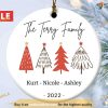 Personalized Family Christmas Ornament, Family Christmas Tree Ornaments