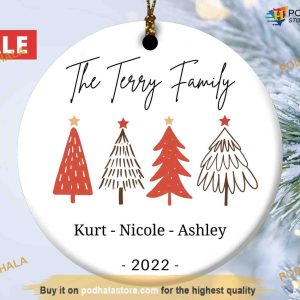 Personalized Family Christmas Ornament, Family Christmas Tree Ornaments