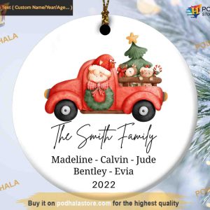 Personalized Family Christmas Ornament, Family Tree Decoration