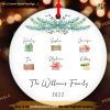 Personalized Family Christmas Ornament, Funny Tree Decoration