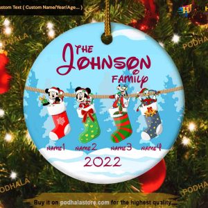 Personalized Family Disney 2022 Ornament, Family Tree Decoration