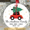 Personalized Family Festivity Ornament, Family Tree Decoration