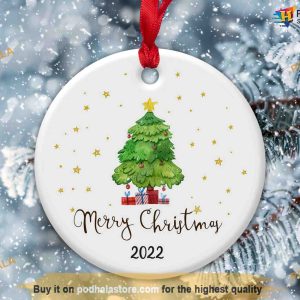 Personalized Family Merry Christmas Ornament, Family Tree Decoration