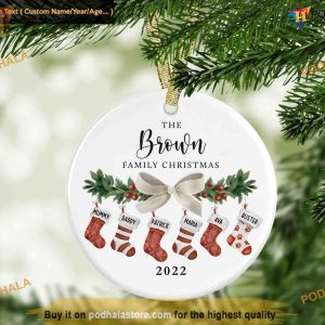 Personalized Family's First Christmas Bauble, Family Christmas Ornaments