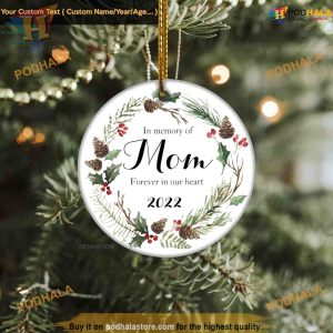 Personalized Father Mother Memorial Ornament, Funny Christmas Ornaments