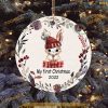 Personalized First Christmas Keepsake, Celebrating Baby's Arrival