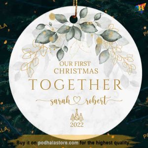 Personalized First Christmas Together Ornament, Year End RnQ