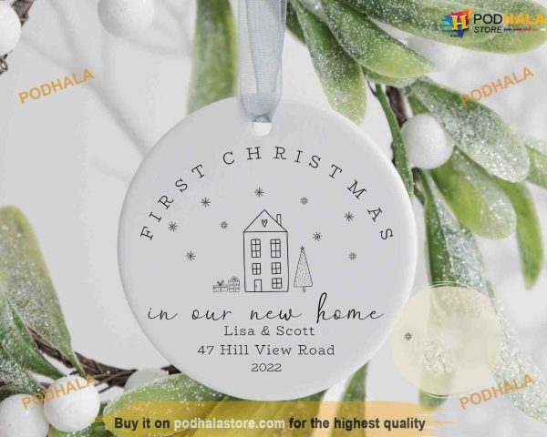 Personalized First Christmas in New Home, First Christmas Ornament