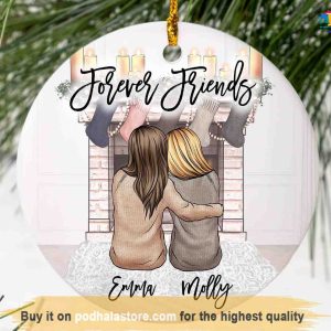 Personalized Friends Ornament, Best Friend Christmas Ornament