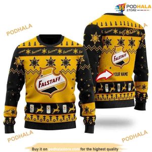 Personalized Funny Falstaff Beer Funny Xmas Sweater