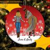 Personalized Girl With Cute Horse Ornament, Gift for Horse Lover