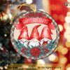 Personalized Happy Holidays Gnome Ornament, Family Christmas Tree Ornaments