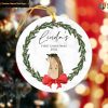 Personalized Hedgehog Baby's 1st Christmas Ornament