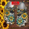 Personalized  Hippie Sunflower Leopard Cow Skin Leopard Crocs Clogs 3D