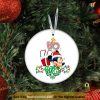 Personalized Ho Ho Ho Disney Christmas Ornament, Mickey and Friends Christmas