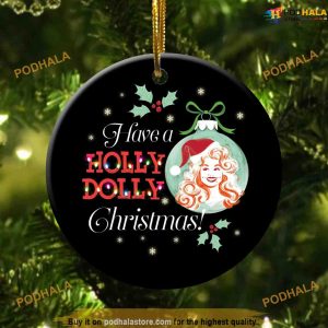 Personalized Holly Dolly Christmas Ornament, Friends Christmas Ornaments